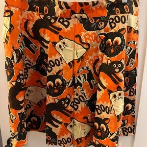 Retrolicious cats/Boo skater length skirt, 2X, EUC